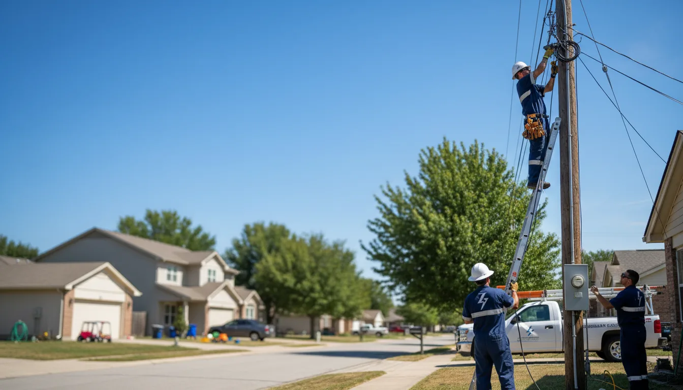 Residential electrician providing installation services in Fort Worth, TX
